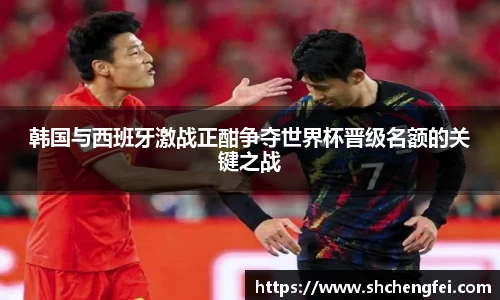 韩国与西班牙激战正酣争夺世界杯晋级名额的关键之战